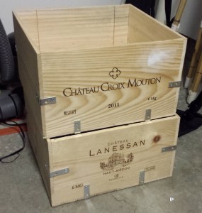Figure 1: Wine Crates with Corner Braces